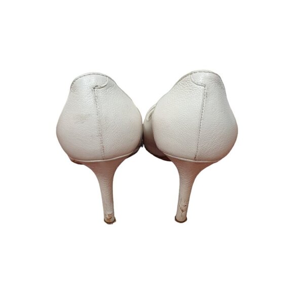 Dior Padlock Prep Toe 9CM Grained Calksin Heels Sandals - Size 37 EUR - Picture 7 of 11